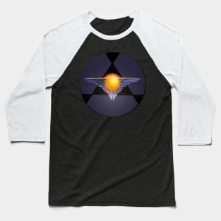 Modified Mouse Flying Sun Logo Baseball T-Shirt